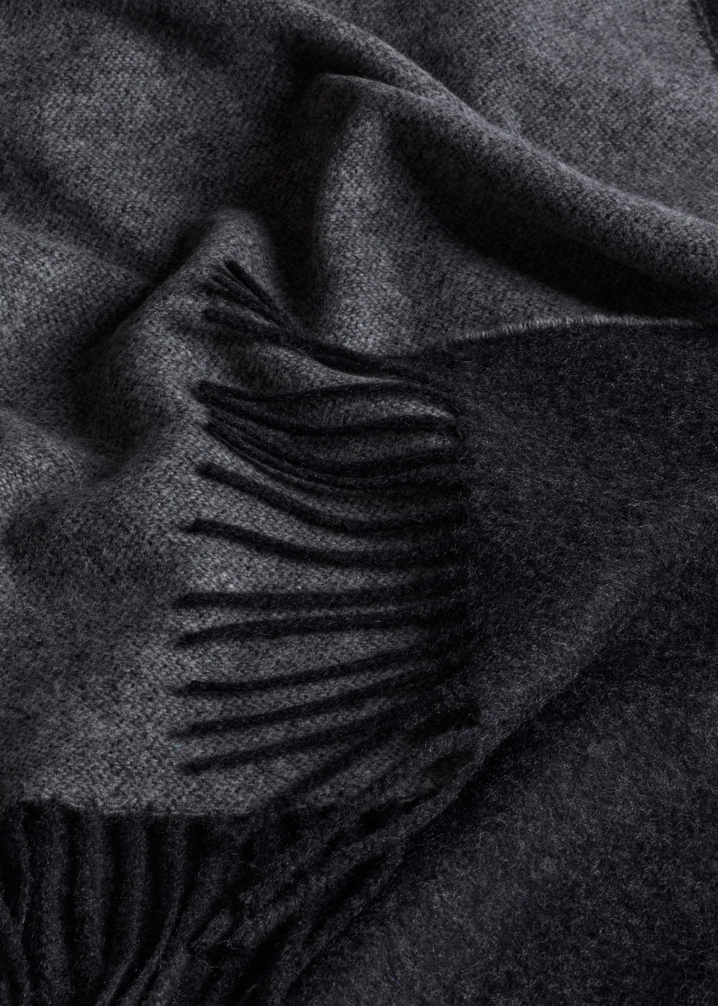Gray Cashmere Blend Travel Scarf meandem