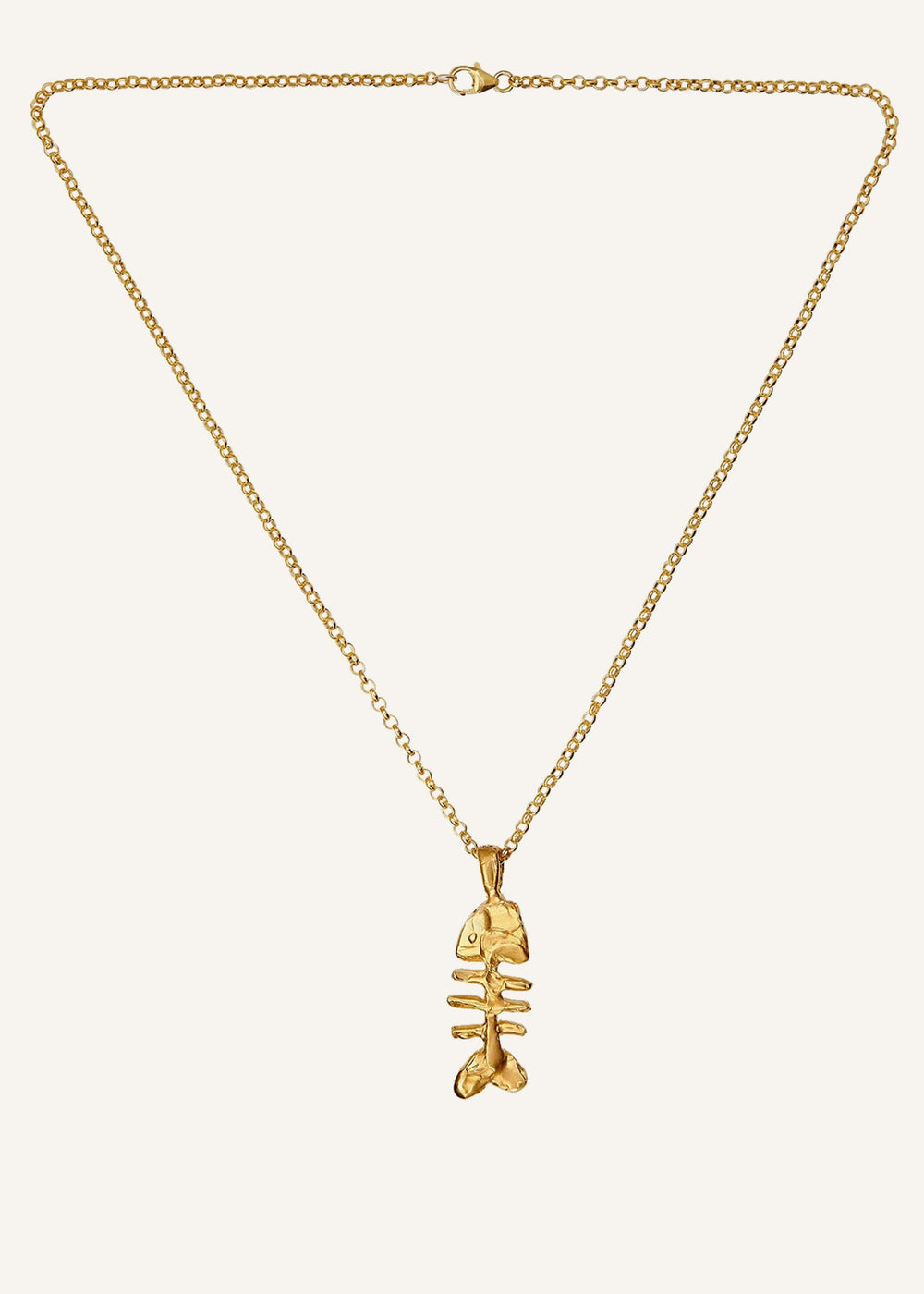 Gold Silhouette Of Summer Necklace meandem