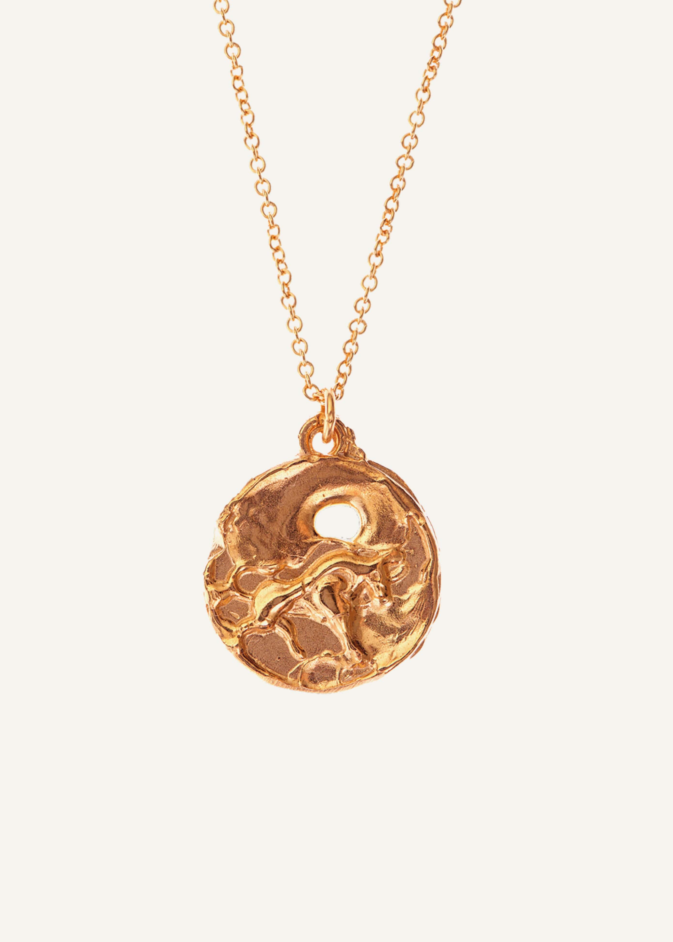 Gold Taurus Necklace meandem