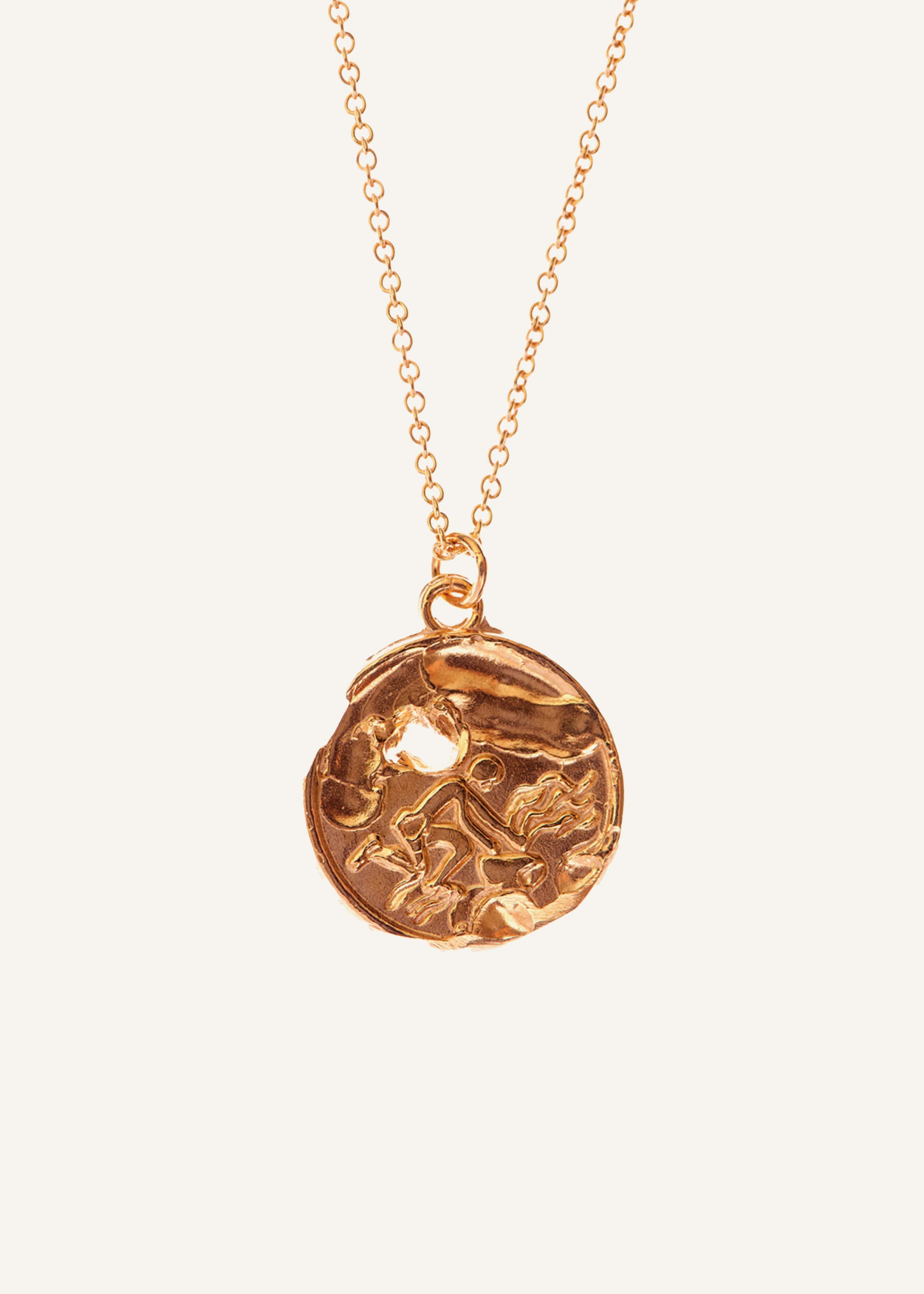Gold Aquarius Necklace meandem
