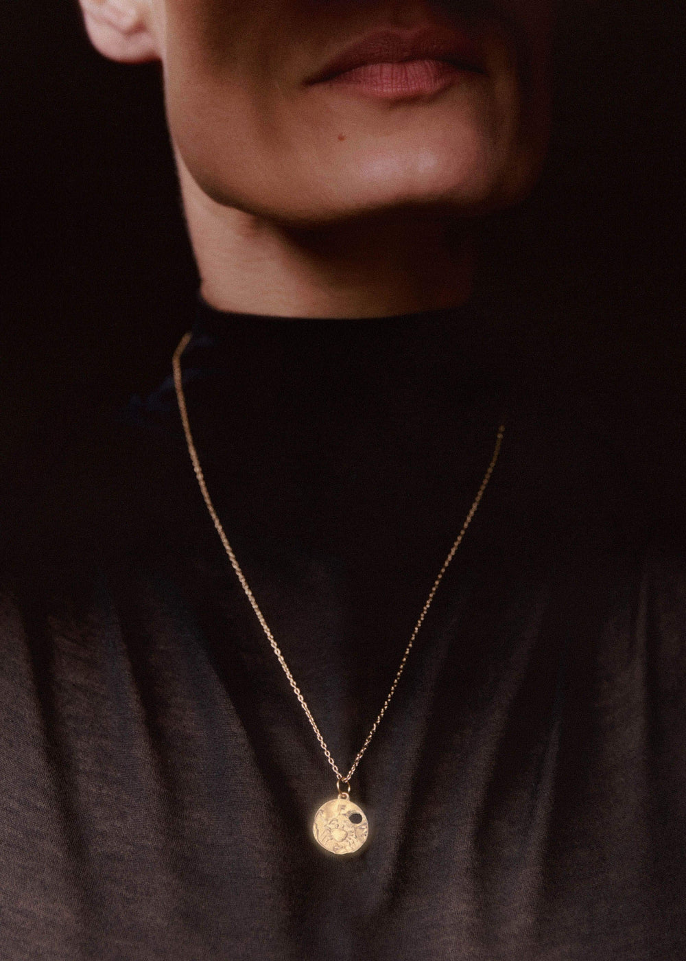 Gold Cancer Necklace meandem